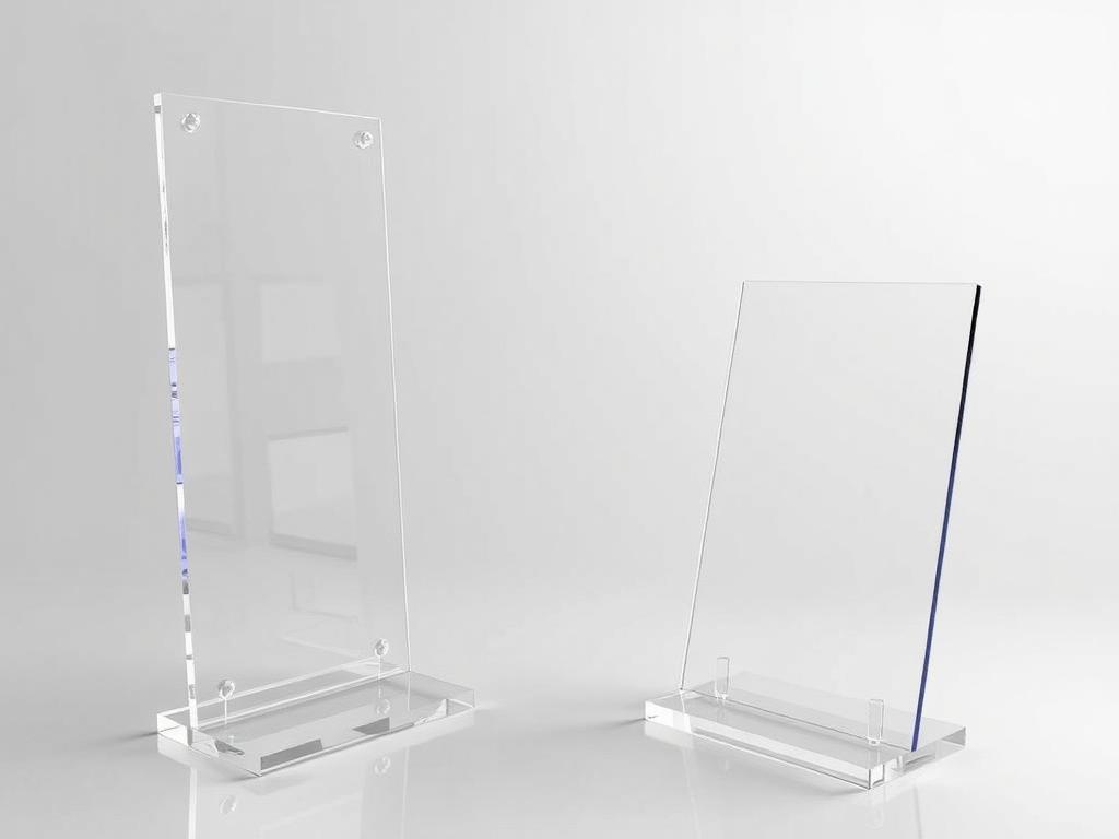 Acrylic advertising stands фото