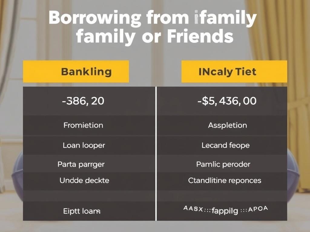     Pedir prestado a familiares o amigos: qué hacer y qué no. Tabla comparativa: Préstamo bancario vs. préstamo entre familiares o amigos