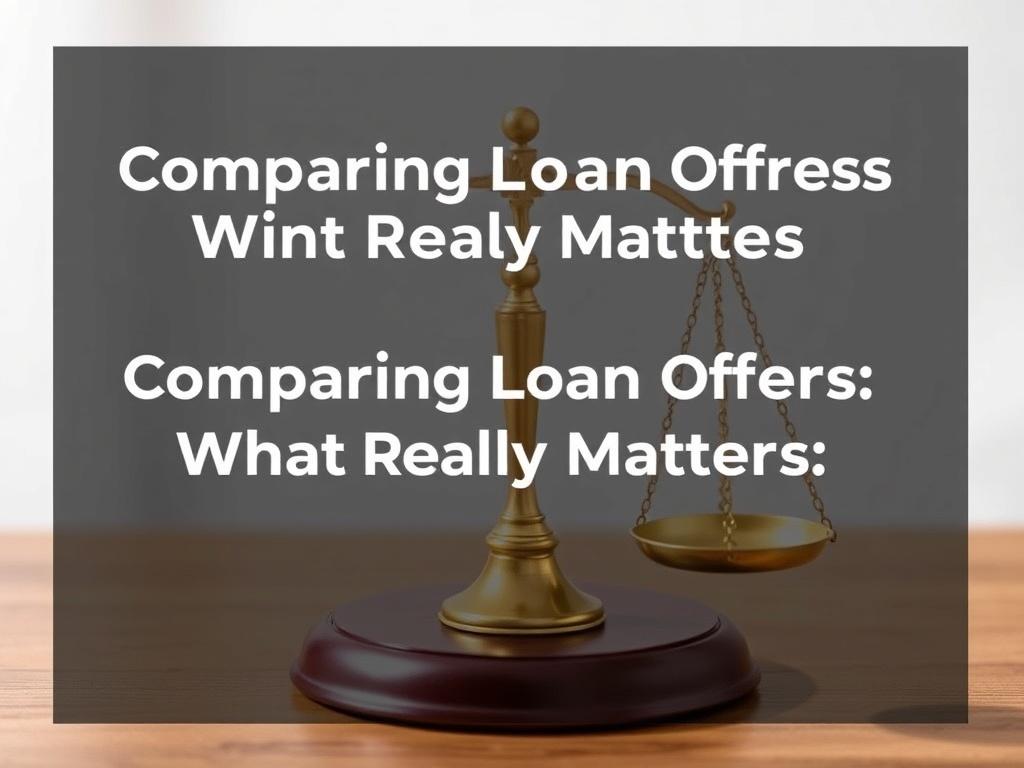     Comparing Loan Offers: What Really Matters. Le rôle de la réglementation et des dispositifs légaux dans la comparaison d’offres