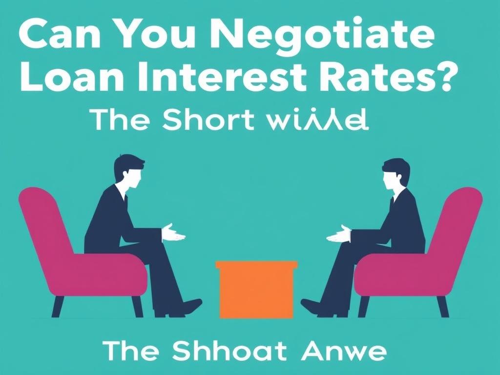     Can you negotiate loan interest rates?. Can You Negotiate Loan Interest Rates? The Short Answer