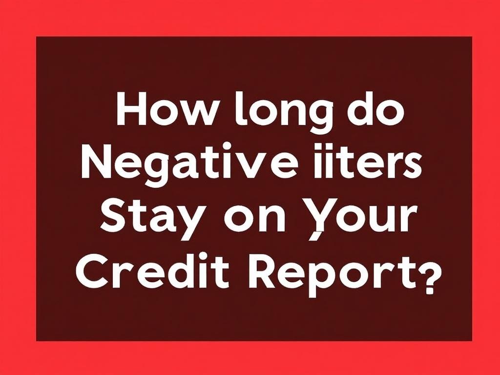     How long do negative items stay on your credit report?. What Are Negative Items on a Credit Report?