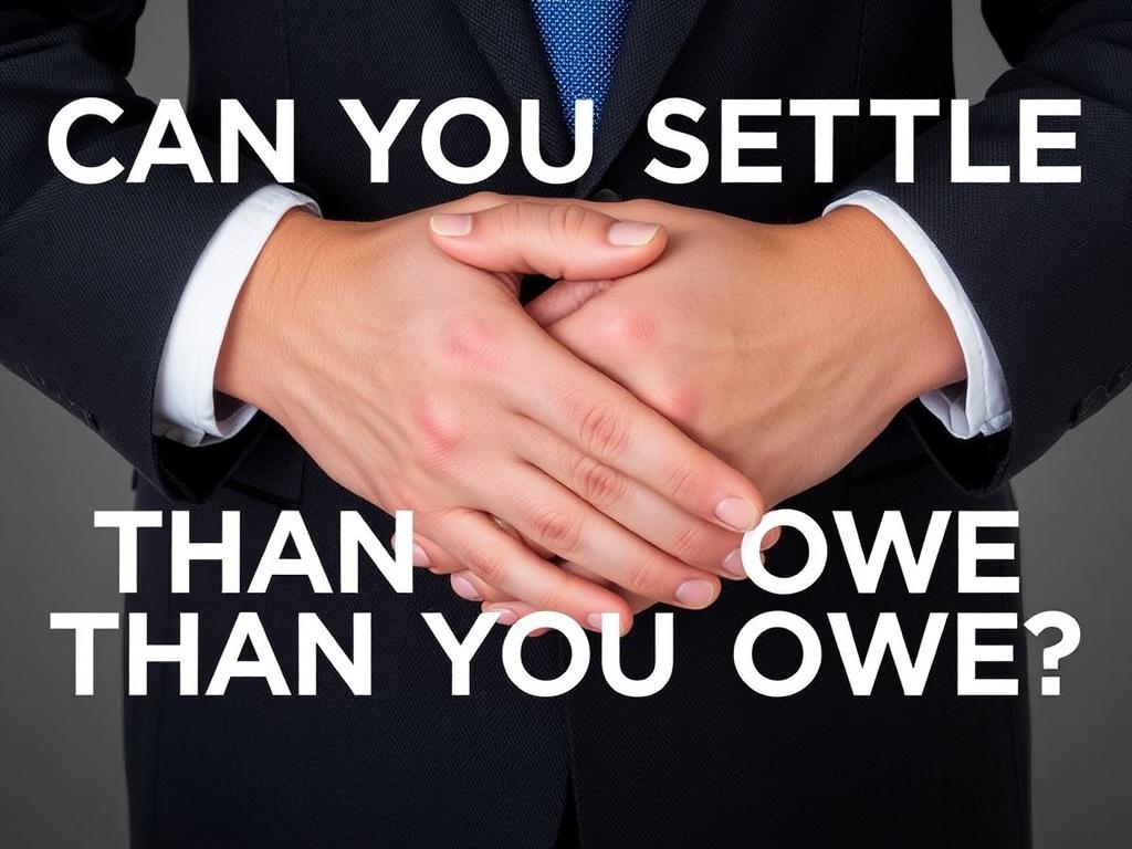     Can you settle debt for less than you owe?. Debt Settlement: Myths and Realities