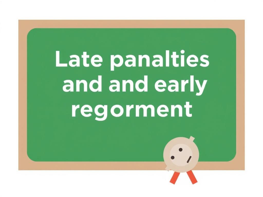     Pénalités de retard et remboursement anticipé. Comment éviter ou limiter les pénalités de retard ?