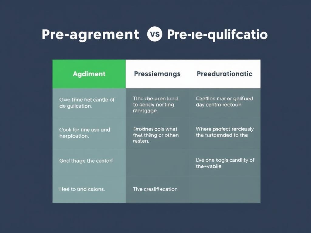     Pré-accord vs pré-qualification : différences. Tableau résumé des étapes clés du crédit immobilier
