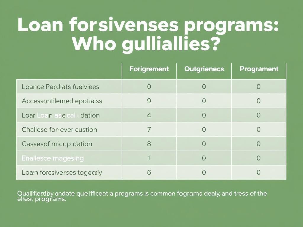     Programas de condonación de préstamos: ¿quién califica?. Tabla comparativa: Calificación según programas comunes