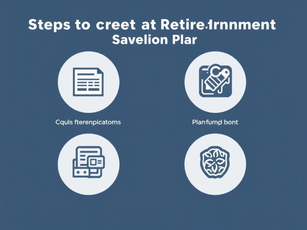     Steps to create a retirement savings plan. Step 1: Assess Your Current Financial Situation