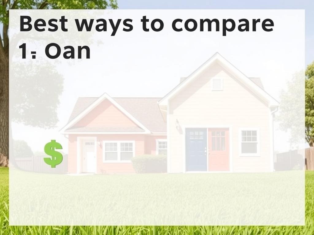     Best ways to compare loan offers. Step 2: Compare the APR, Not Just the Interest Rate