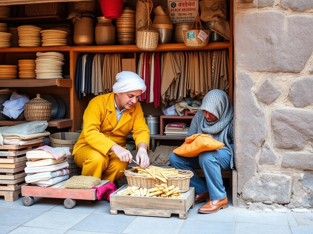 Crédit pour les artisans et commerçants. Tipos de crédito disponibles para artesanos y comerciantes