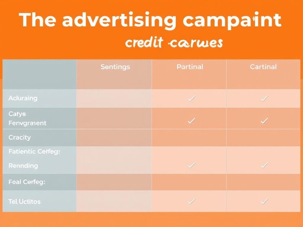 Le crédit de campagne publicitaire. Casos prácticos y ejemplos (tabla comparativa)