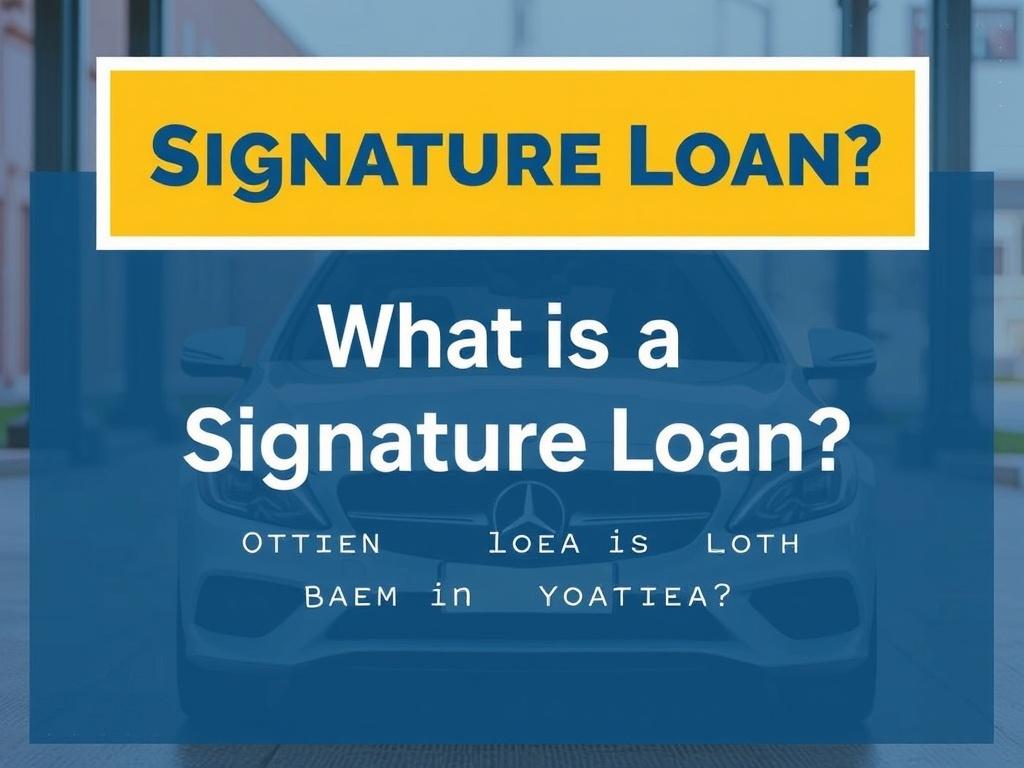 What is a Signature Loan?. Comparación con otros tipos de préstamos