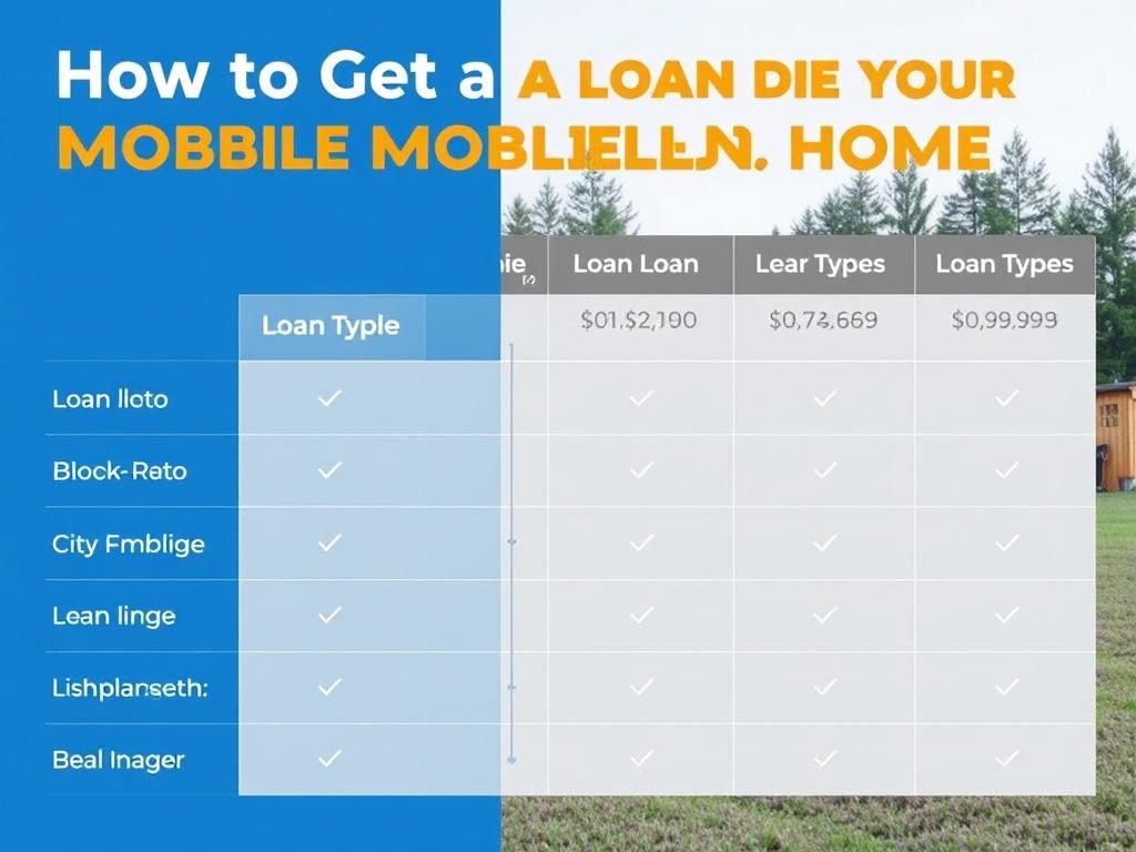 How to Get a Loan for a Mobile Home. Tabla comparativa de tipos de préstamos