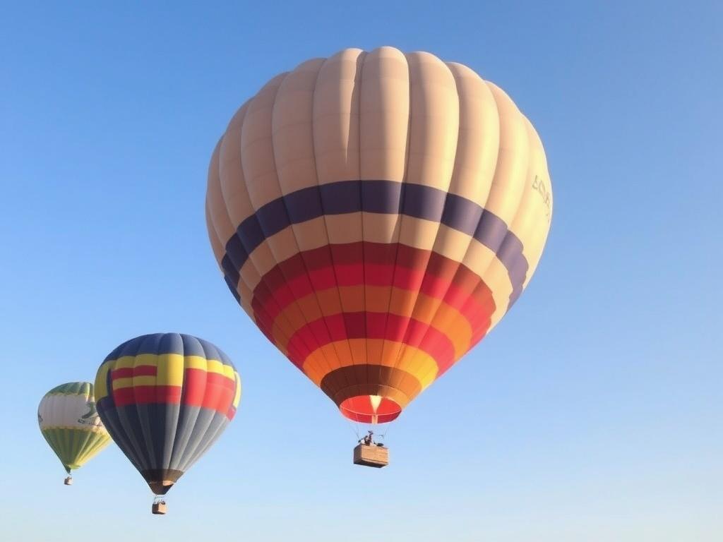 Prêt pour l'achat d'une montgolfière. Logística: transporte, almacenamiento y operaciones en tierra
