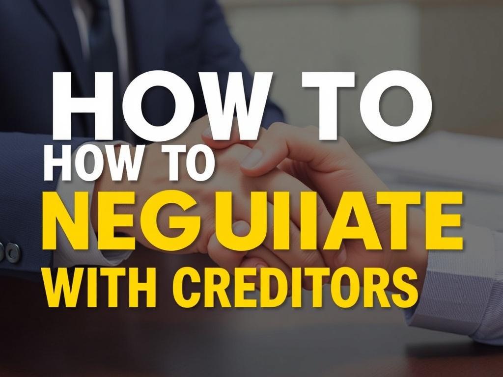 How to Negotiate with Creditors. Tácticas de negociación efectivas