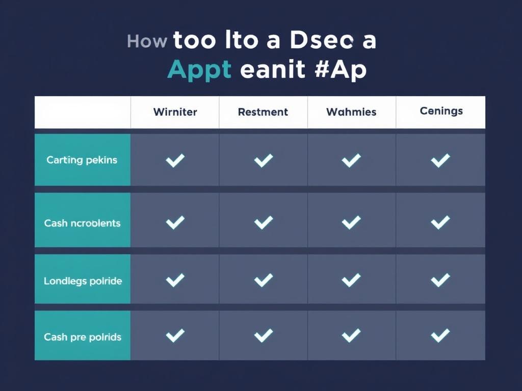 How to Use a Cash Advance App. Tabla comparativa: factores clave a revisar en distintas apps