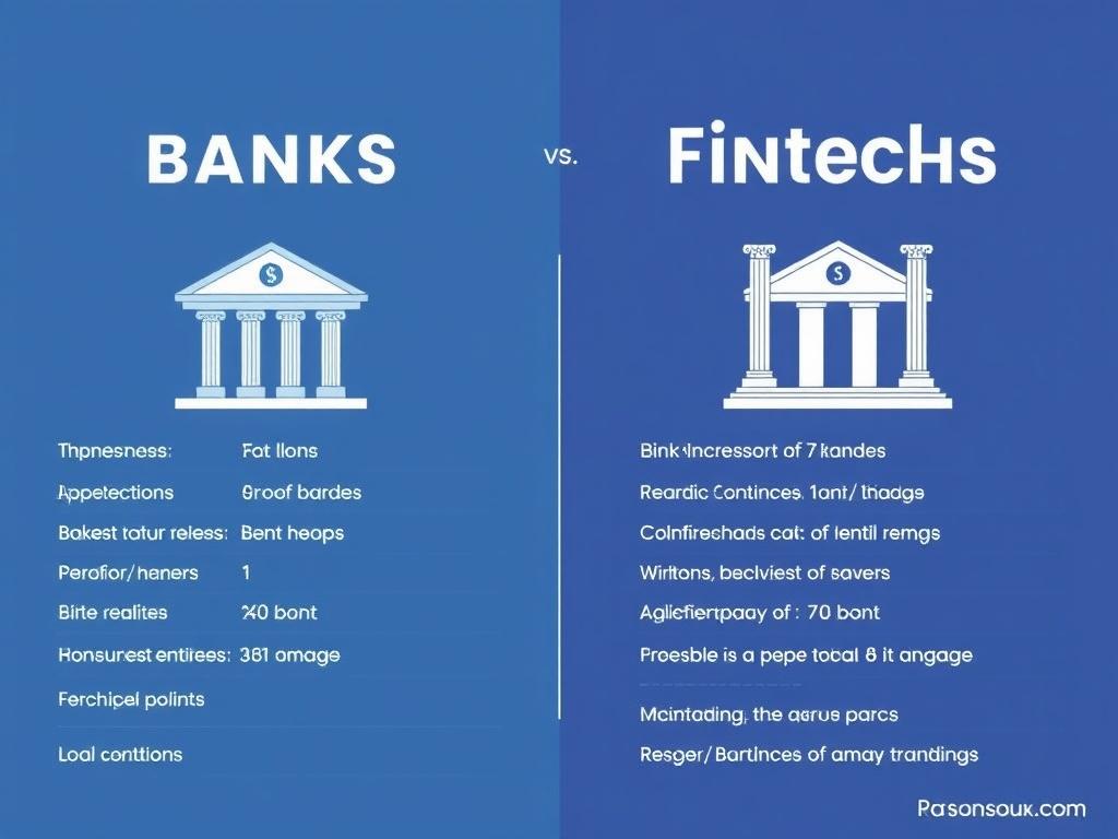 Bancos vs. Fintechs: ¿Quién ofrece mejores créditos?. Tabla comparativa detallada: criterios a evaluar antes de elegir