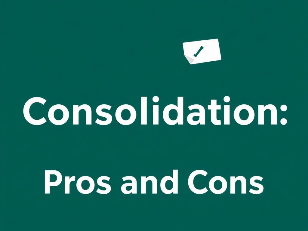 Debt Consolidation: Pros and Cons. Ventajas de la consolidación: por qué puede ser una buena idea